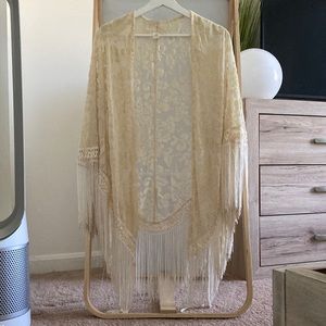 Nick&Me Velvet lace kimono